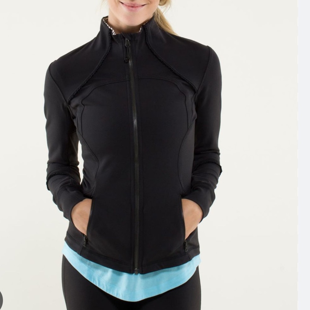 ⭐️Lululemon forme jacket ( like define) with cute ruffles